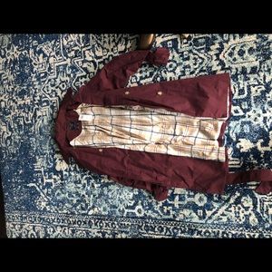 Maroon trenchcoat